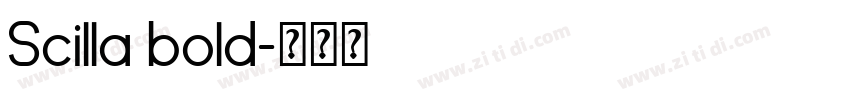Scilla bold字体转换